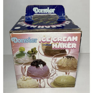 Donvier Chillfast Ice Cream Maker 1 Pint White Complete In Box